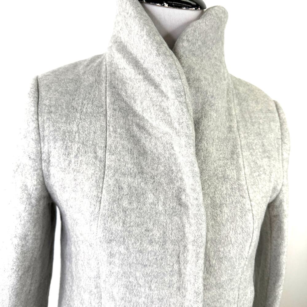 Wilfred Aritzia Cocoon Virgin Wool Cashmere Nylon Women's Grey Coat Size Medium - Picture 2 of 10